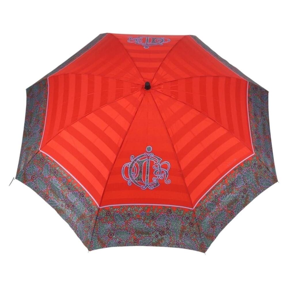 Dior Polyester Folding Umbrella Red